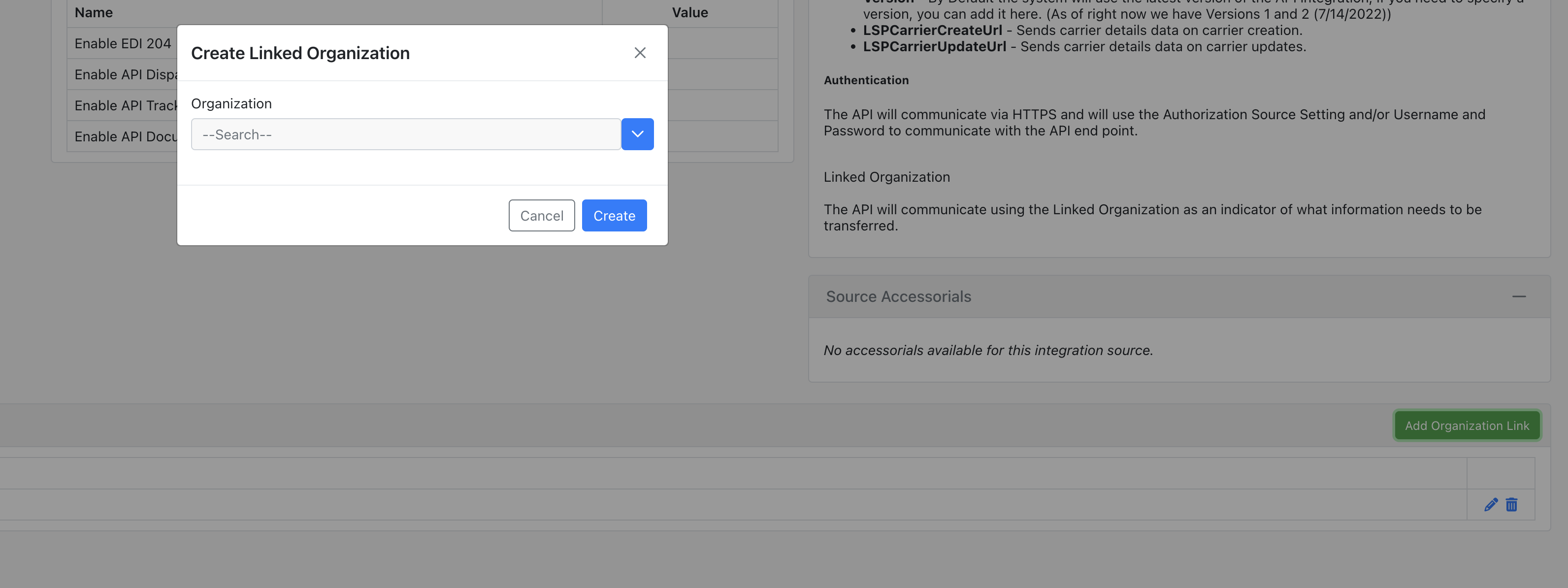 tai tms integration source settings